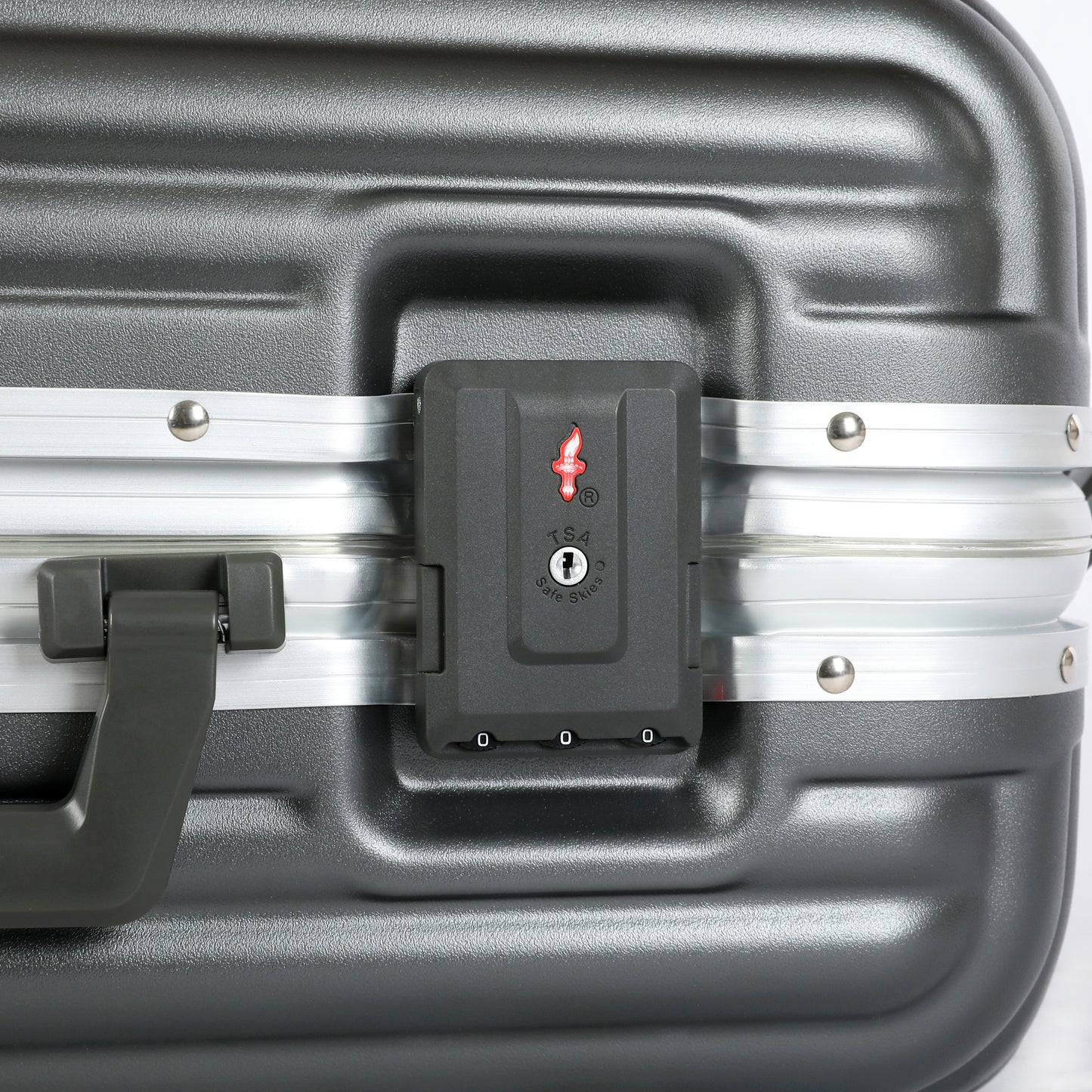 A To Z Pro Aliframe Handbagage 55cm Aluminium TSA Donker grijs