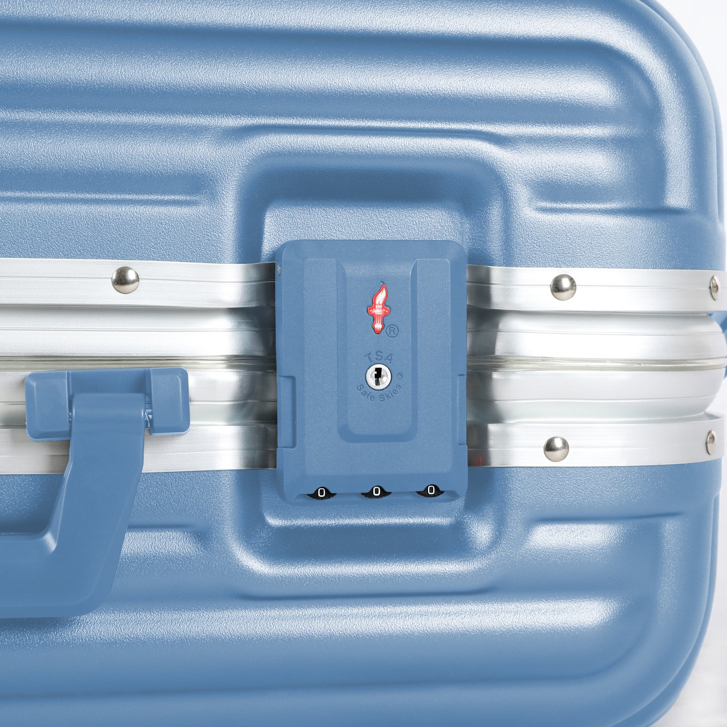 A To Z Pro Aliframe Handbagage 55cm Aluminium TSA Licht blauw