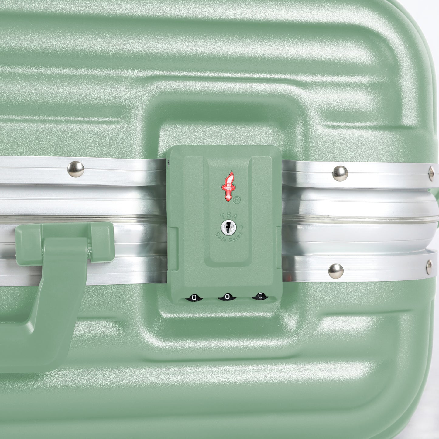 A To Z Pro Aliframe Handbagage 55cm Aluminium TSA Licht groen