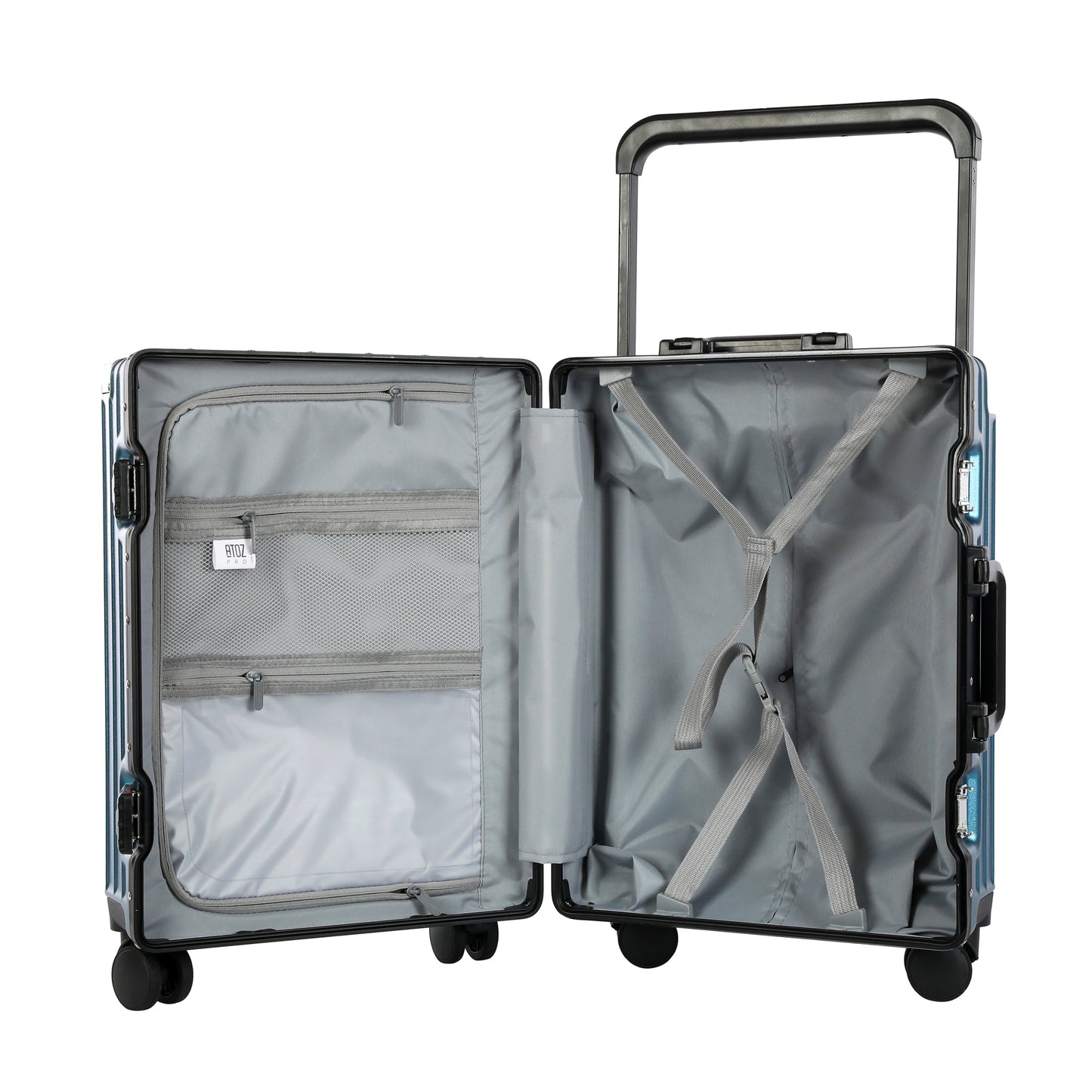 A To Z Pro Cabilux Handbagage 55cm Aluminium Binnenkant Blauw