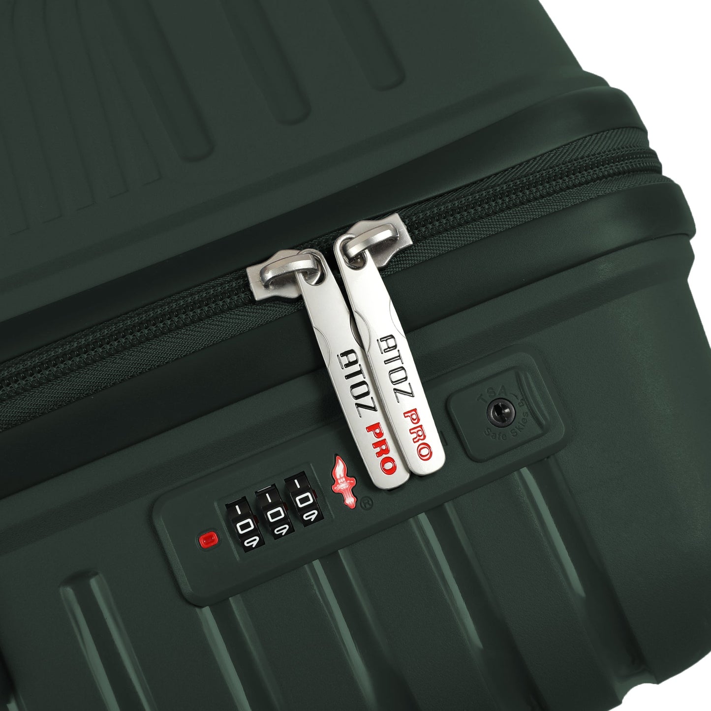 A To Z Pro Gante Reiskoffer TSA Slot Donker groen