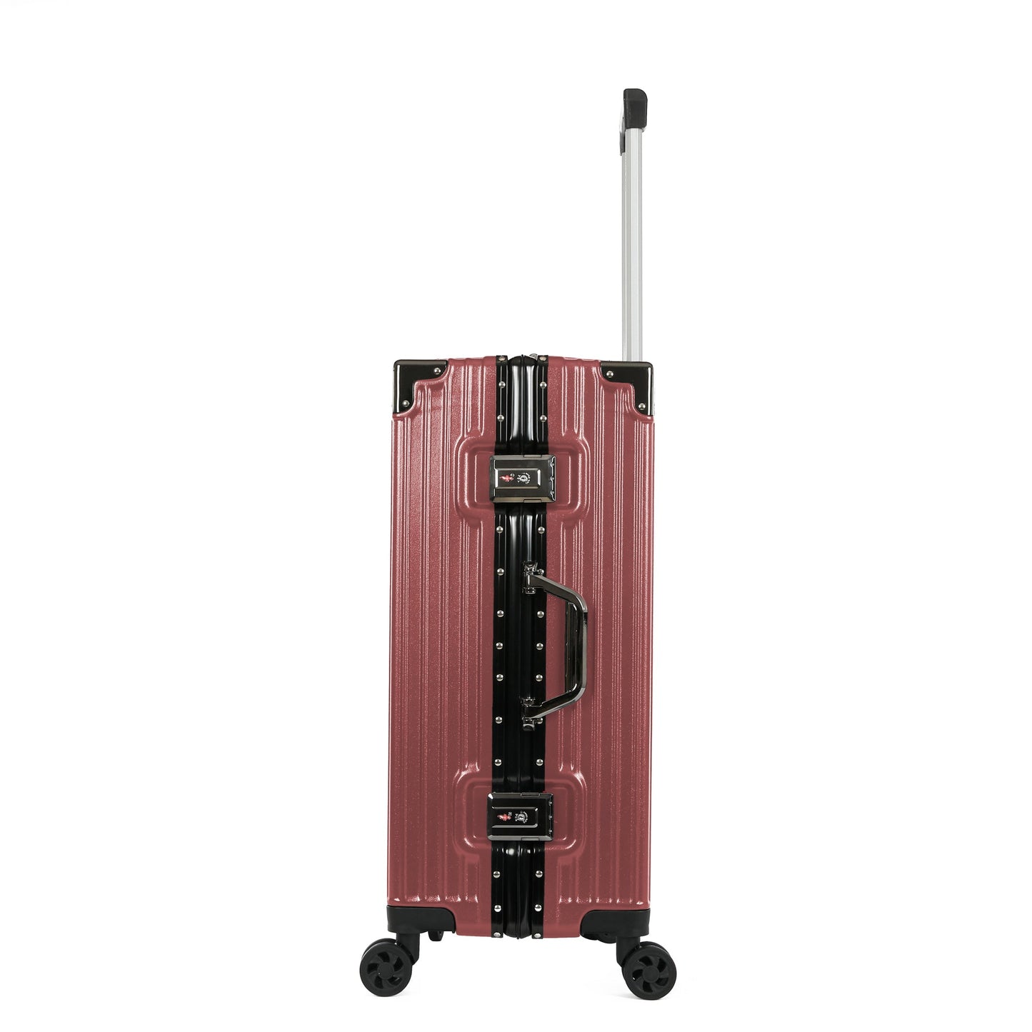 A To Z Pro Safralu Reiskoffer Aluminium Zijkant Roze