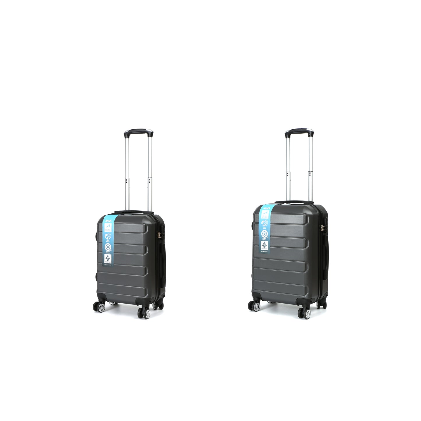 A To Z Traveller AeroTrav Handbagage set 2-delig Grijs Schuin