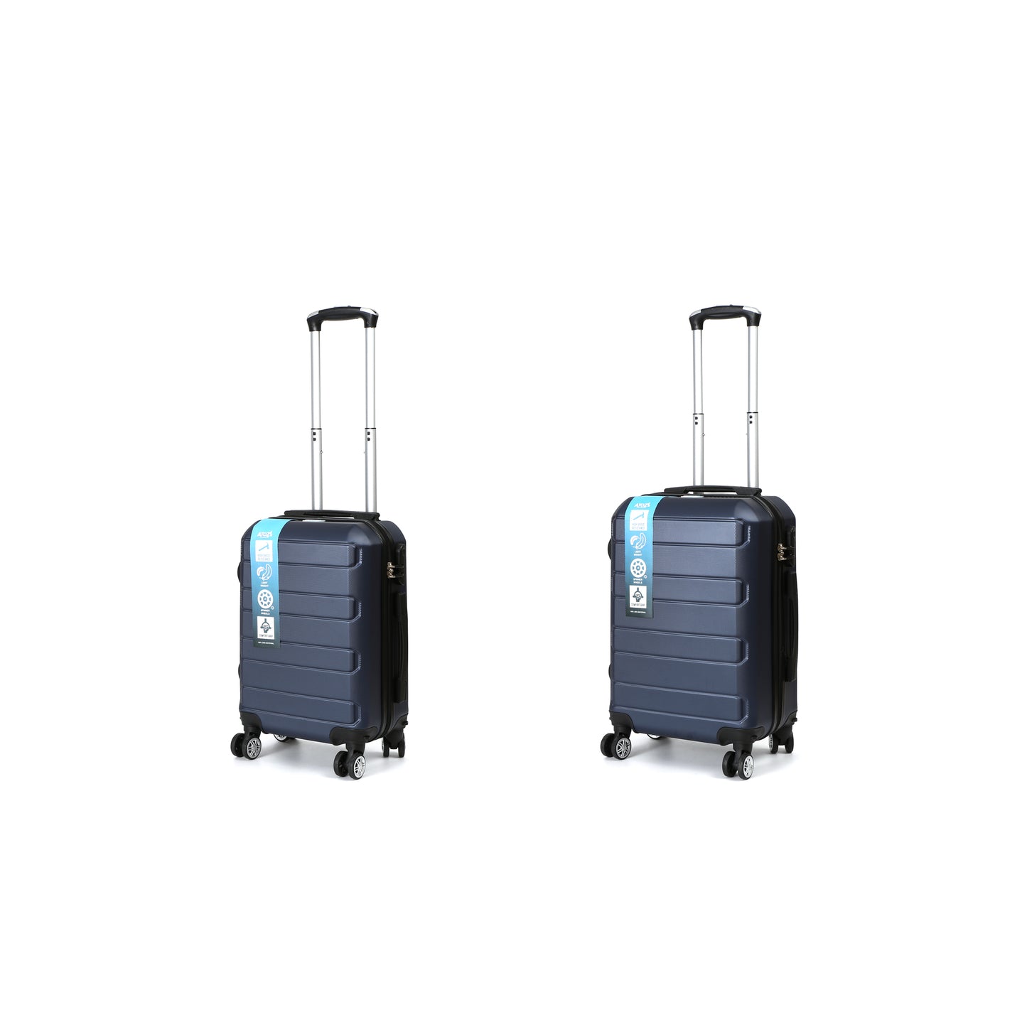 A To Z Traveller AeroTrav Handbagage set 2-delig Marine blauw Schuin