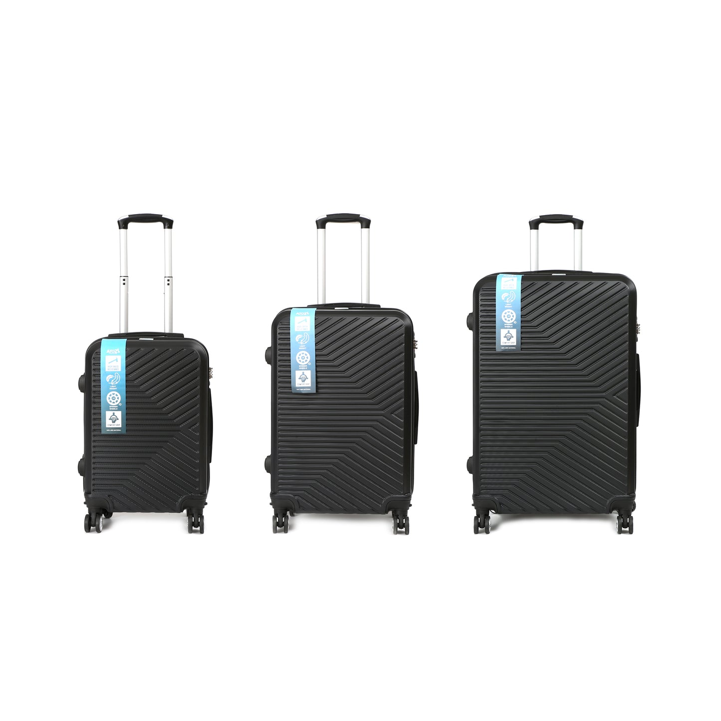 A To Z Traveller EvoTrav Kofferset 3-delig Zwart