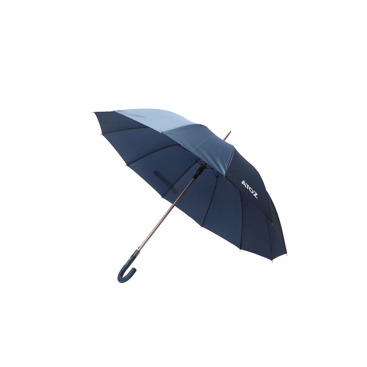 A To Z Traveller Paraplu Marine blauw open