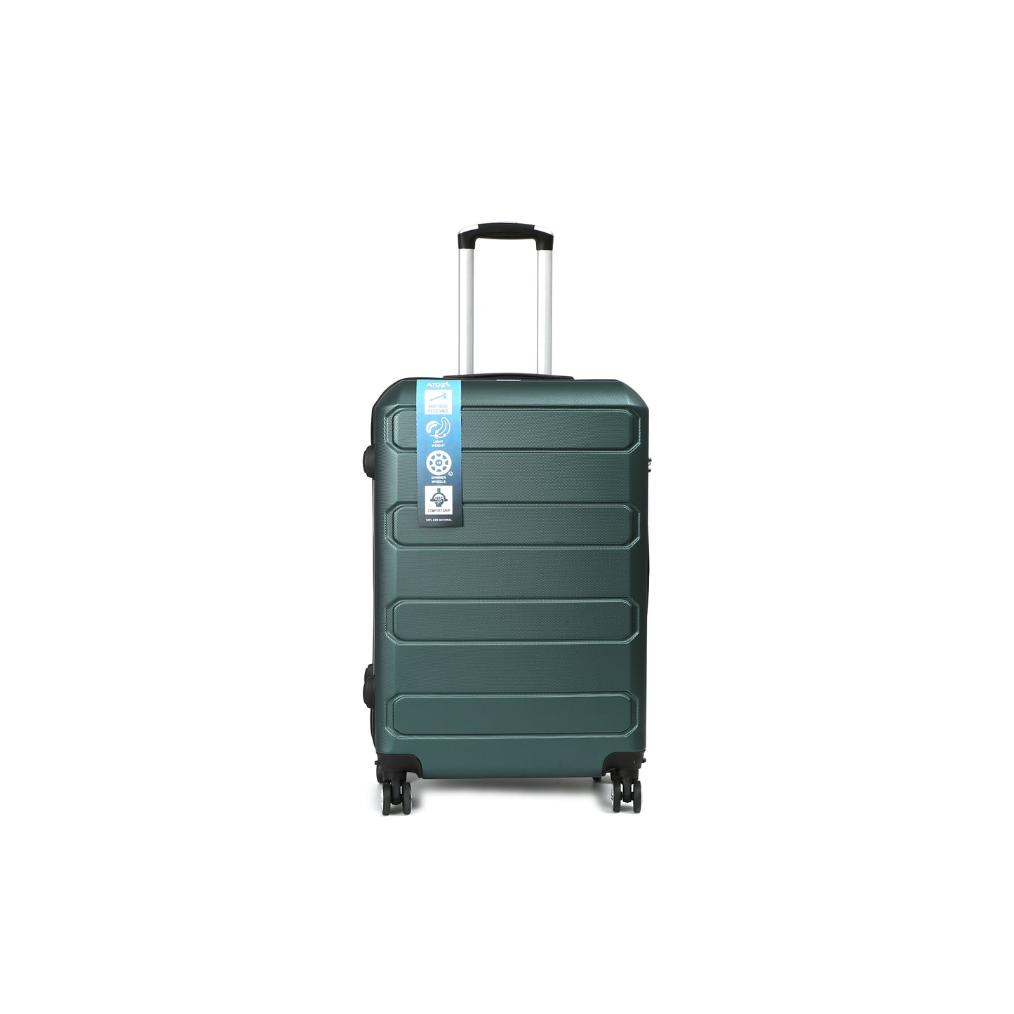 AeroTrav Reiskoffer 70cm ABS met TSA Donker groen