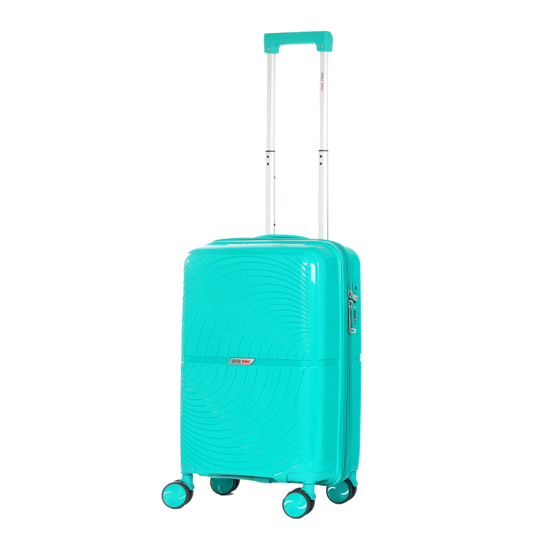 Brujas Handbagage 54cm Turquoise Schuin