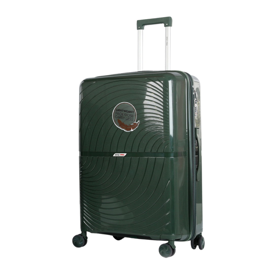 Brujas Reiskoffer 75cm Donker groen Schuin