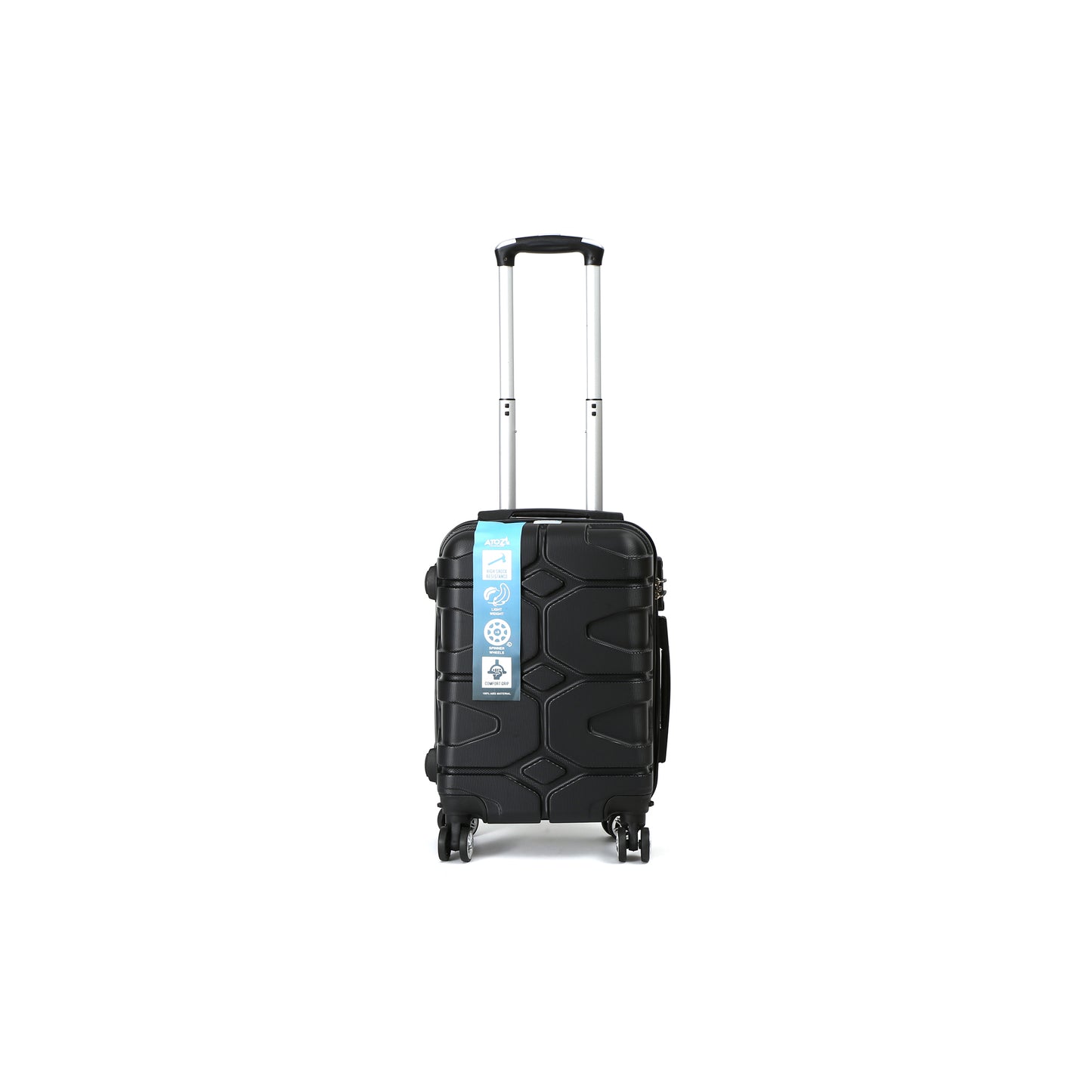 CompaTrav Handbagage 50cm ABS met TSA Zwart