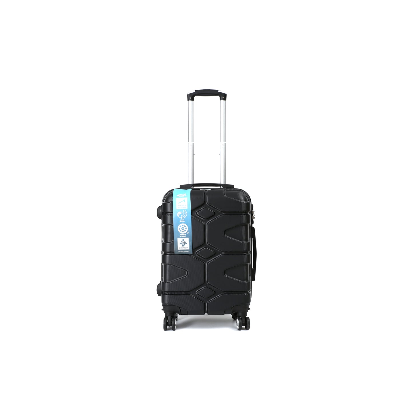 CompaTrav Handbagage 55cm ABS met TSA Zwart