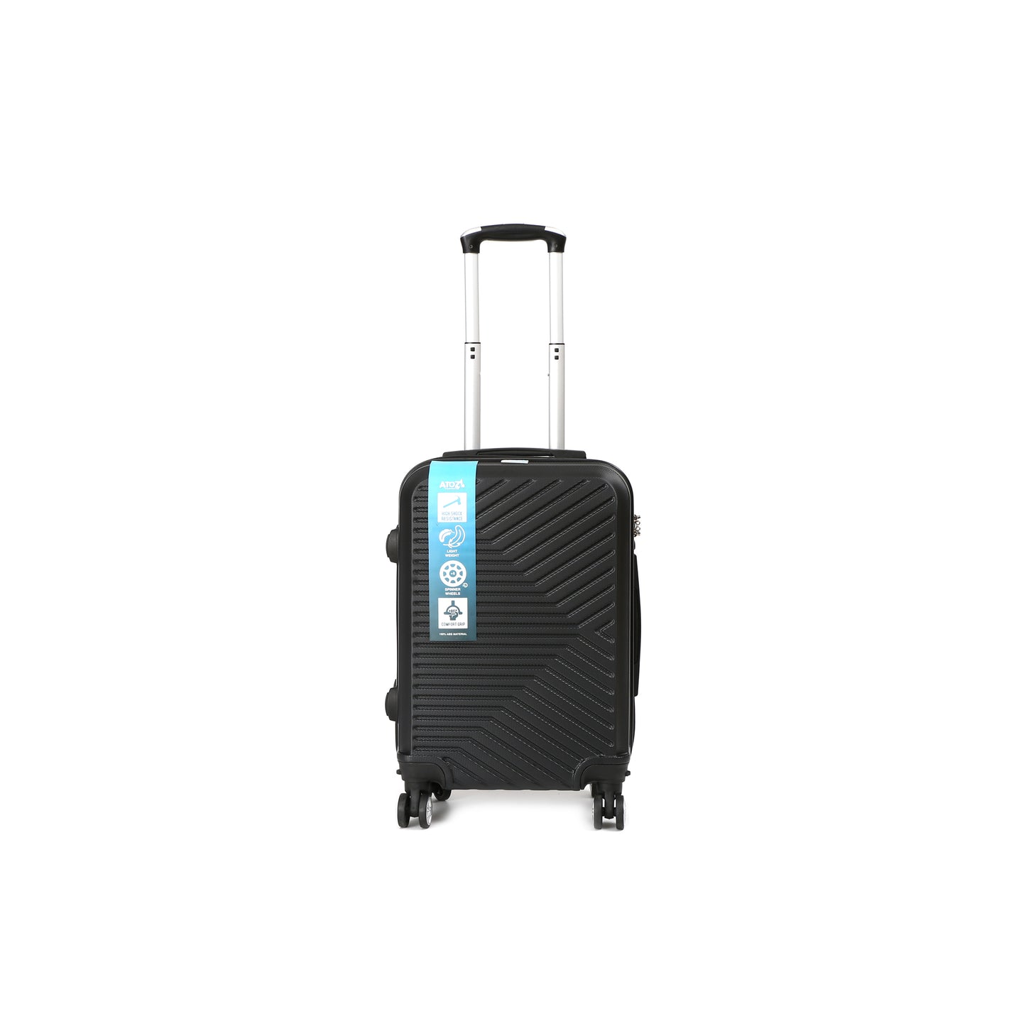 EvoTrav Handbagage 55cm ABS met TSA Zwart