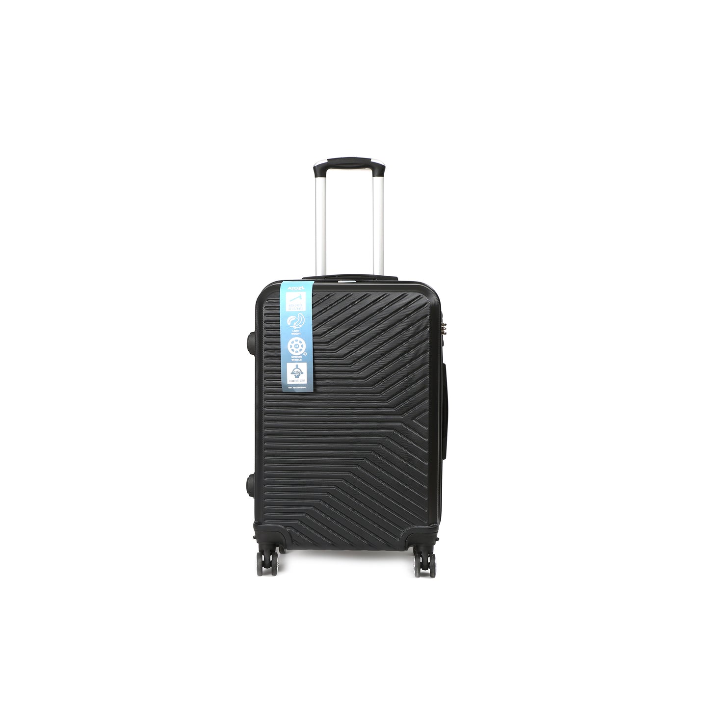 EvoTrav Reiskoffer 65cm ABS met TSA Zwart