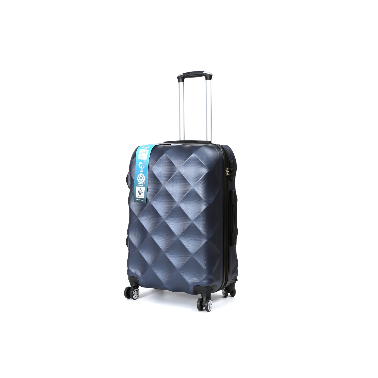 FlexiTrav Handbagage 65cm ABS met TSA Marine blauw Schuin