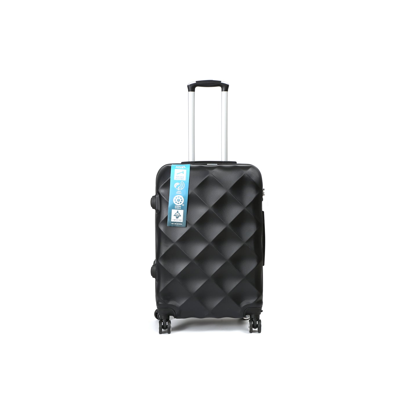 FlexiTrav Reiskoffer 65cm ABS met TSA Zwart