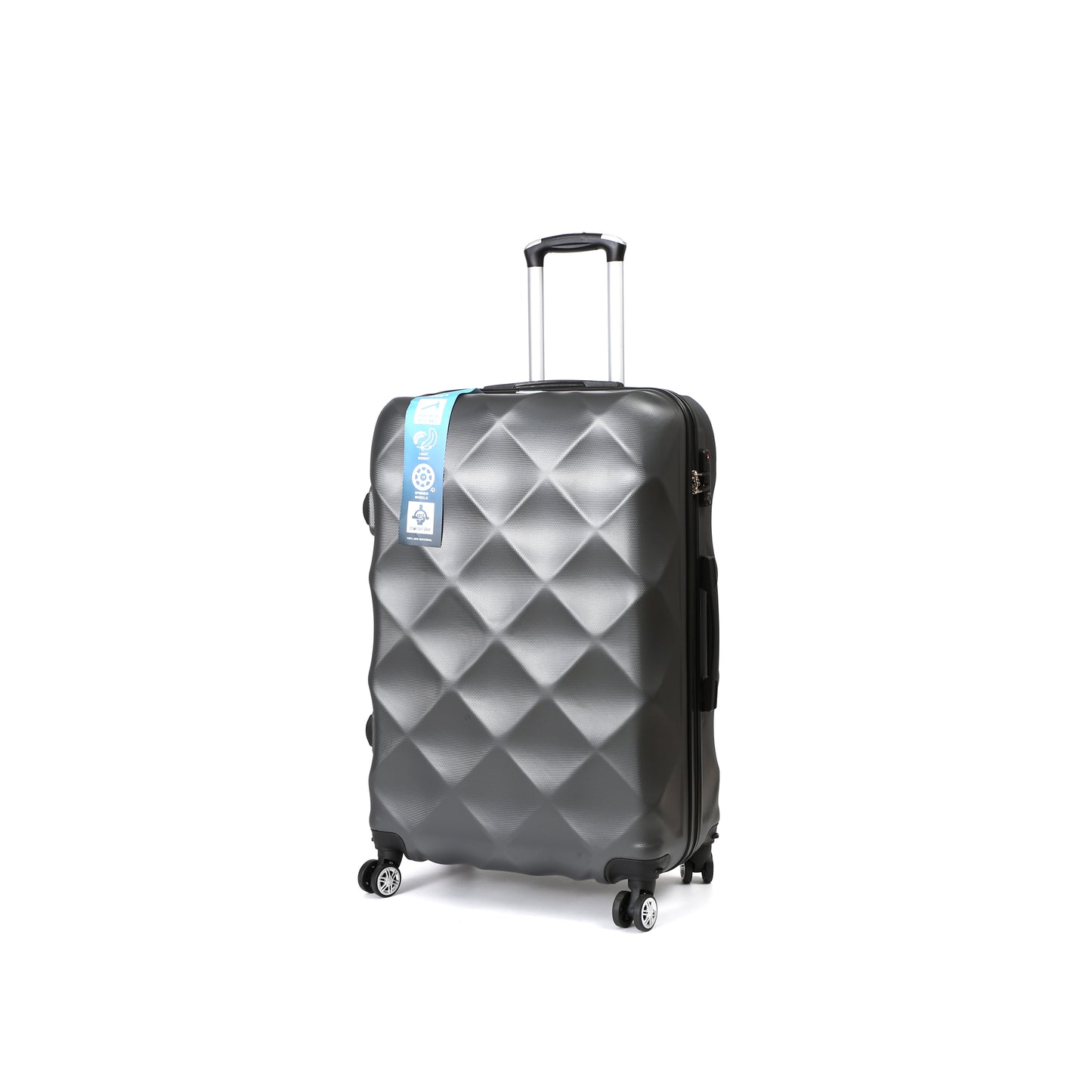 FlexiTrav Reiskoffer 75cm ABS met TSA Grijs Schuin