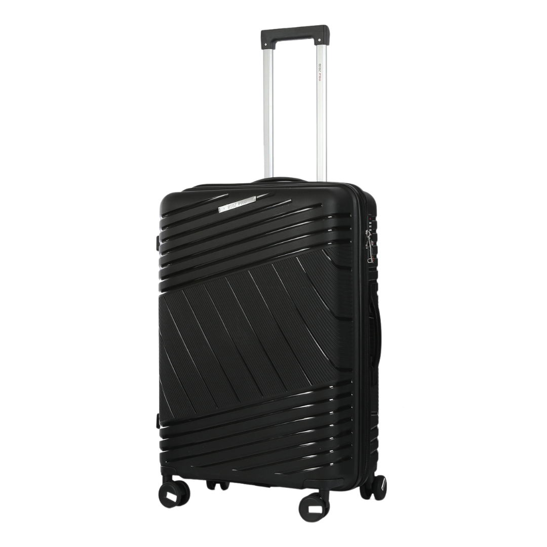 Gante Reiskoffer 71cm Zwart schuin
