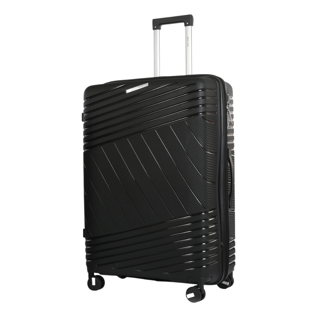 Gante Reiskoffer 81cm Zwart schuin