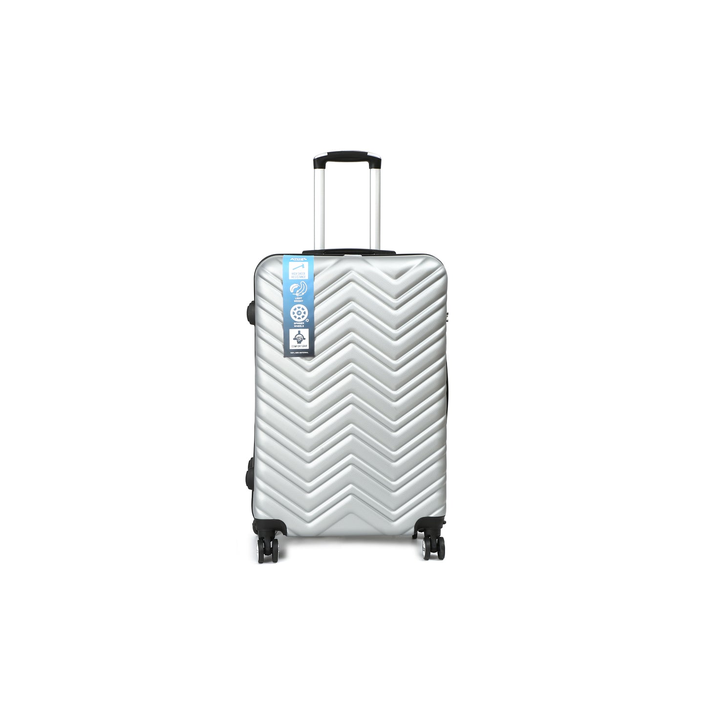 QualiTrav Reiskoffer 70cm ABS met TSA Zilver