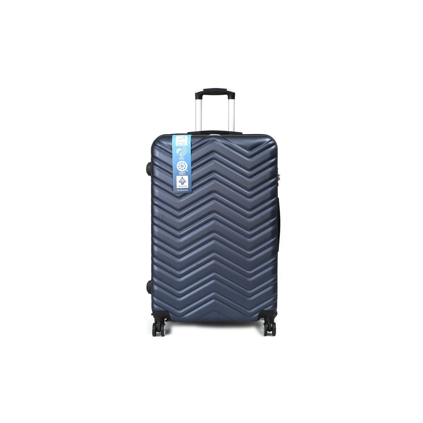 QualiTrav Reiskoffer 78cm ABS met TSA Marine blauw