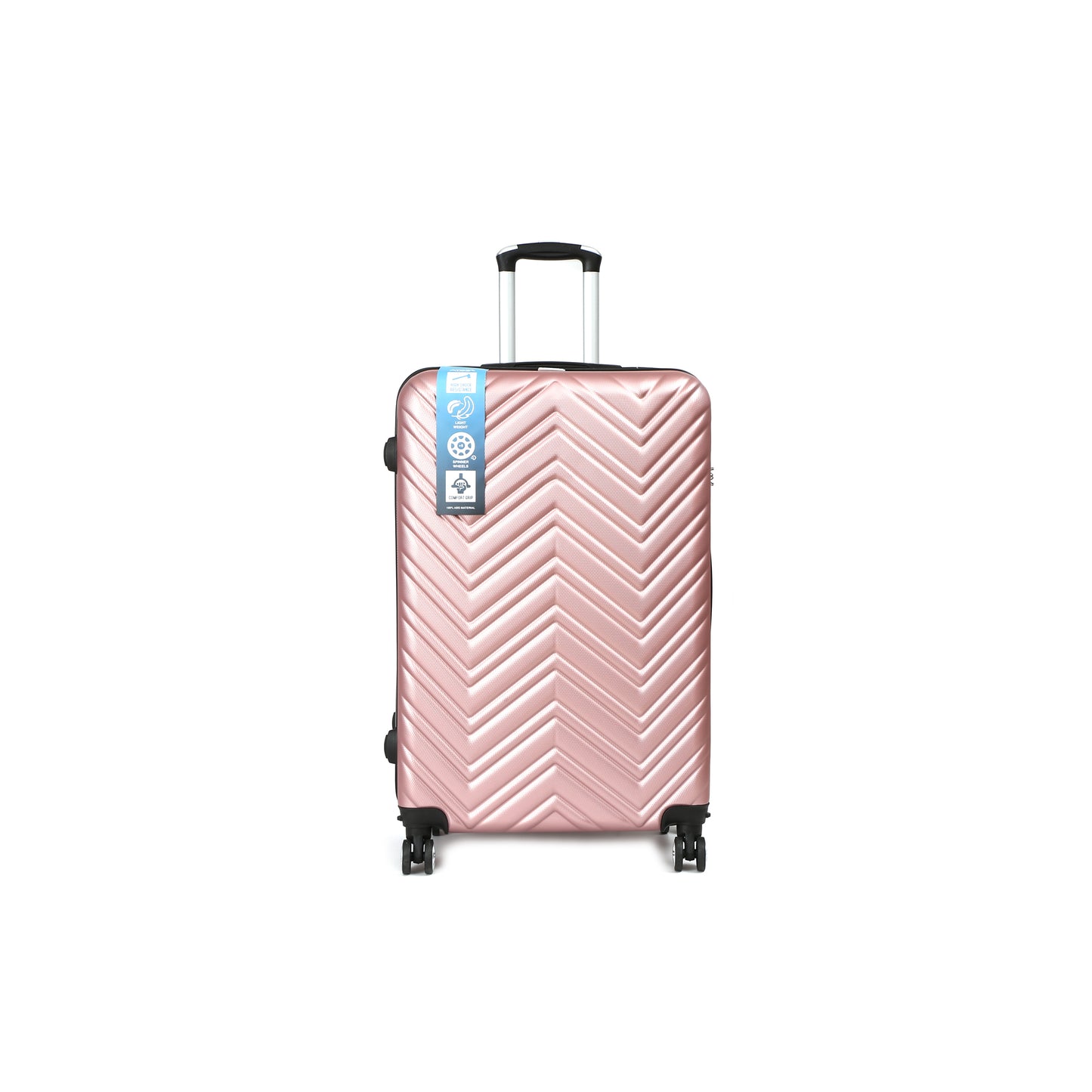QualiTrav Reiskoffer 78cm ABS met TSA Roze