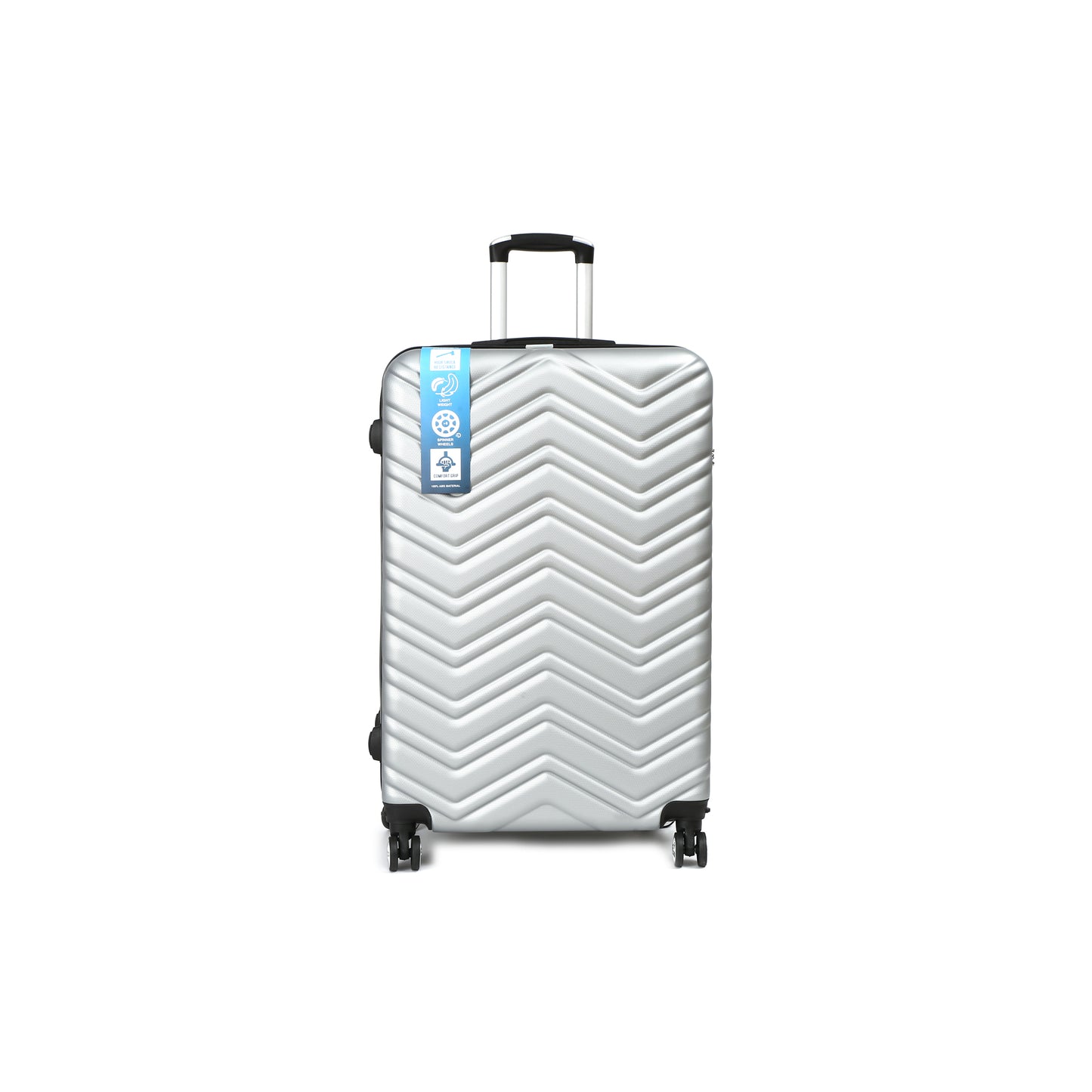 QualiTrav Reiskoffer 78cm ABS met TSA Zilver