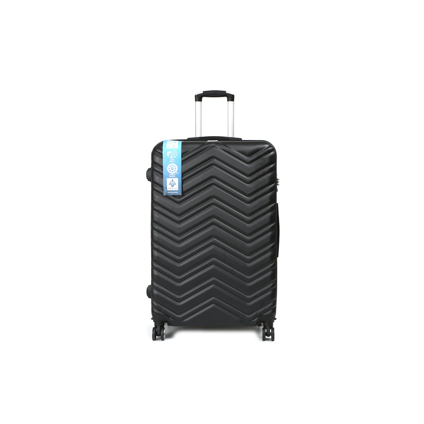 QualiTrav Reiskoffer 78cm ABS met TSA Zwart