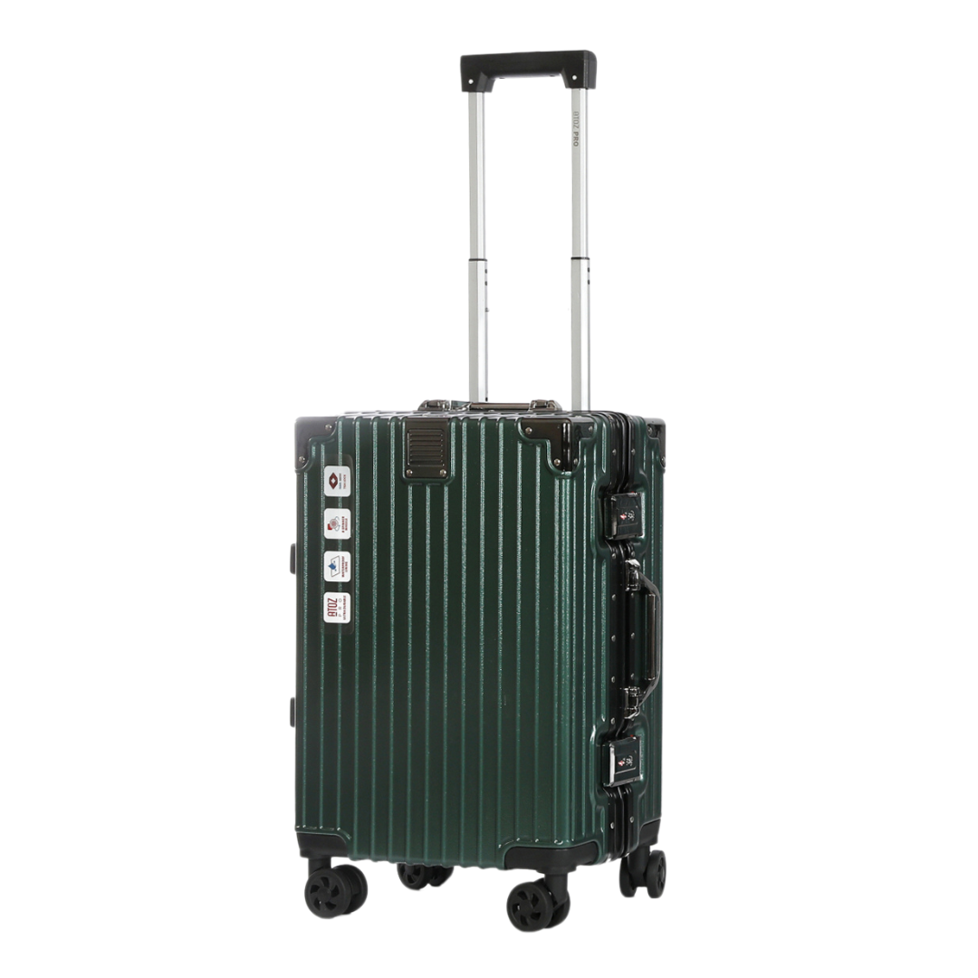 Safralu Handbagage 55cm Donker groen Schuin