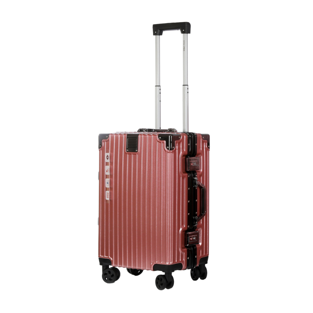 Safralu Handbagage 55cm Roze Schuin