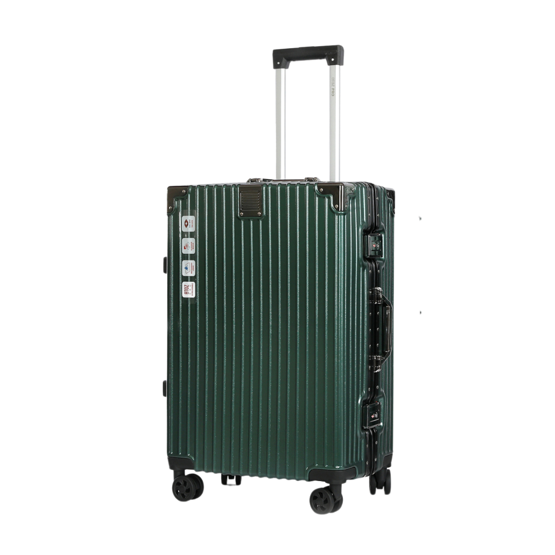Safralu Reiskoffer 67cm Donker groen Schuin